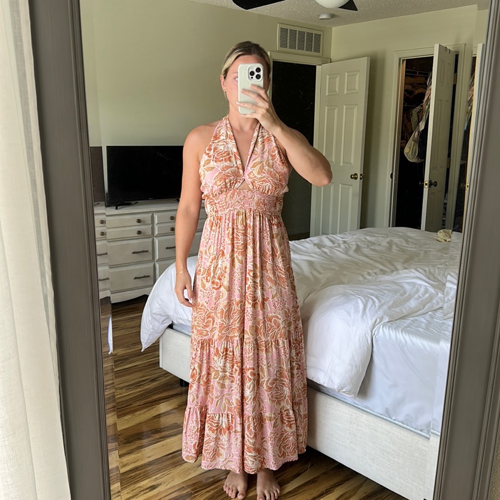 Tropical Print Maxi dress